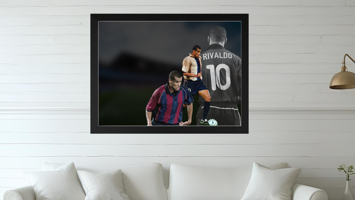 Trading Card Designbilderrahmen - Barcelona Legende #10 - 20x30cm