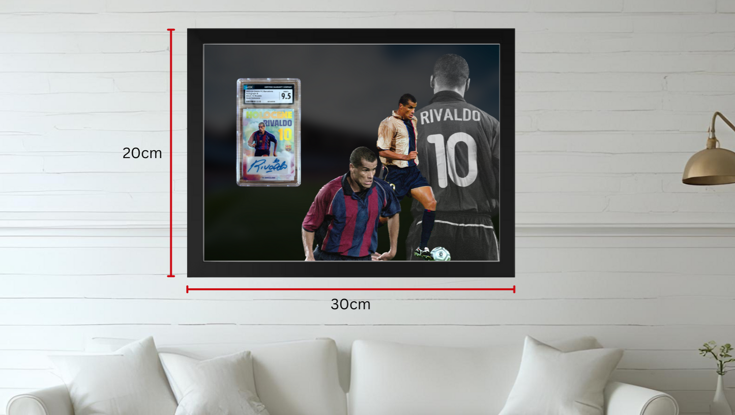 Trading Card Designbilderrahmen - Barcelona Legende #10 - 20x30cm
