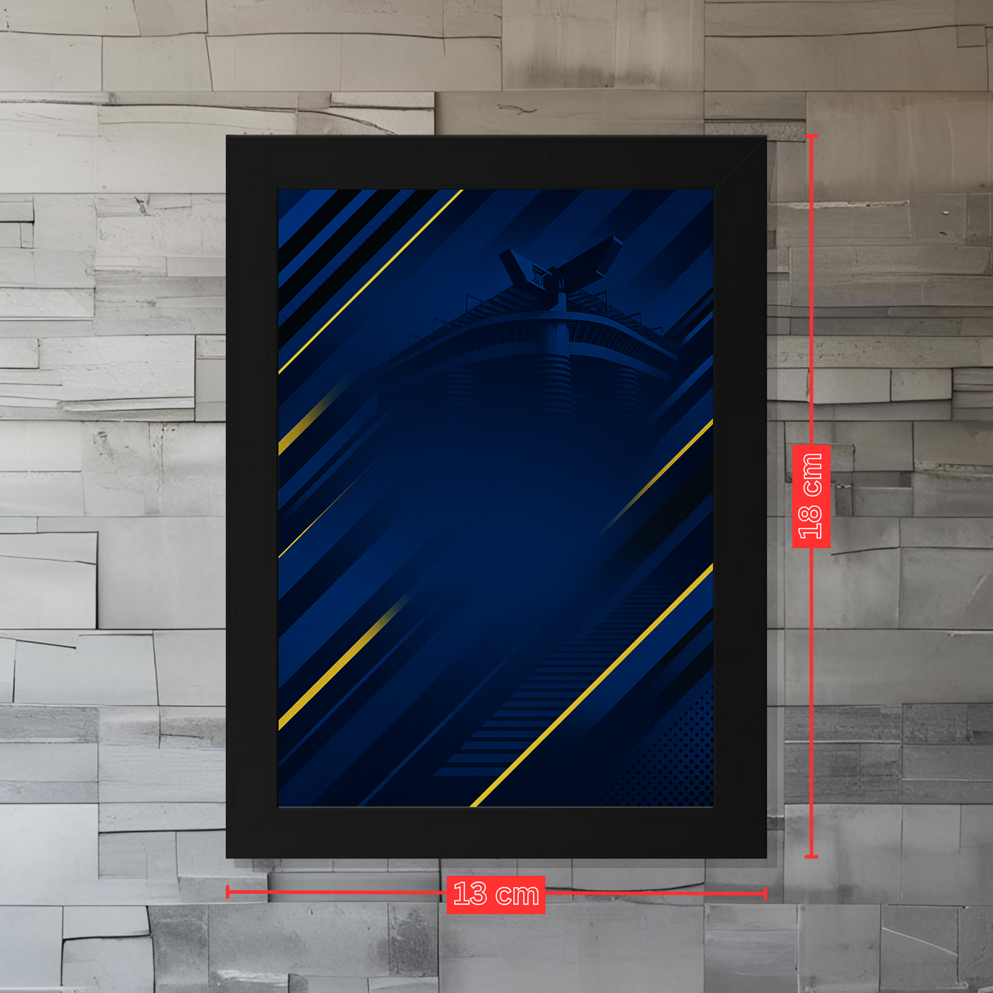 Trading Card Designbilderrahmen - Mailand "Blue" - 13x18cm