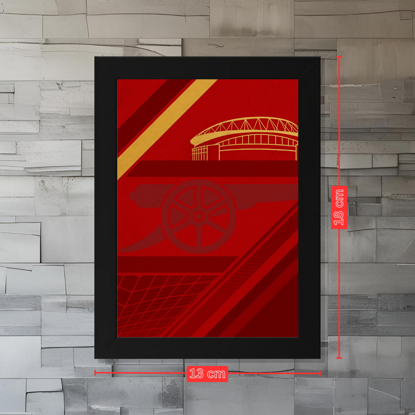 Trading Card Designbilderrahmen - London "The Gunners" - 13x18cm