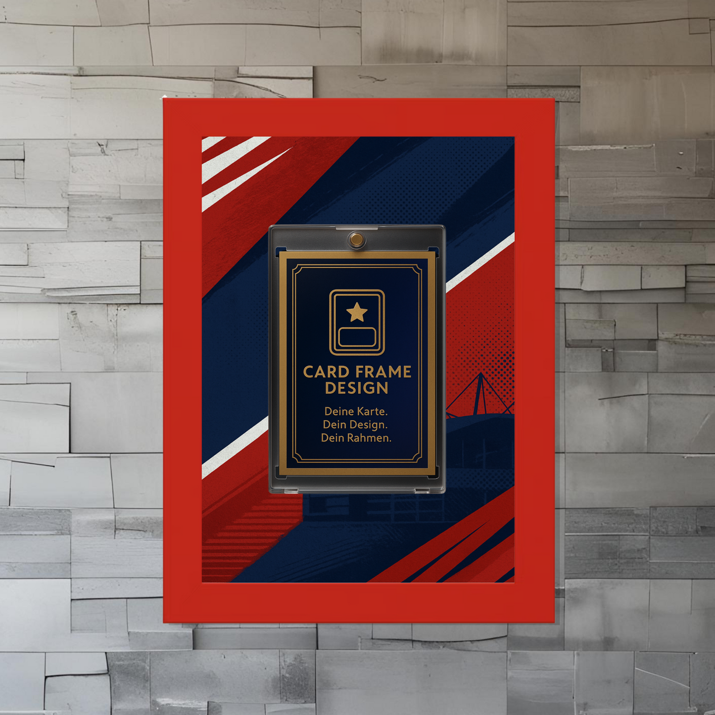 Trading Card Designbilderrahmen - Madrid "Atletico" - 13x18cm