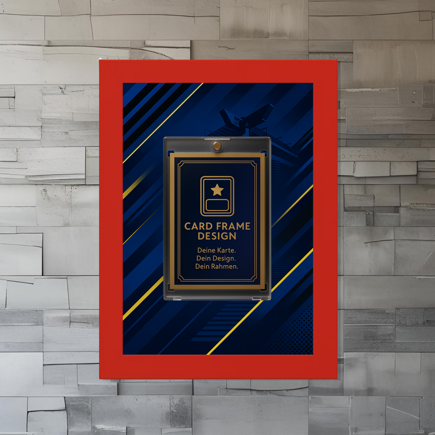 Trading Card Designbilderrahmen - Mailand "Blue" - 13x18cm