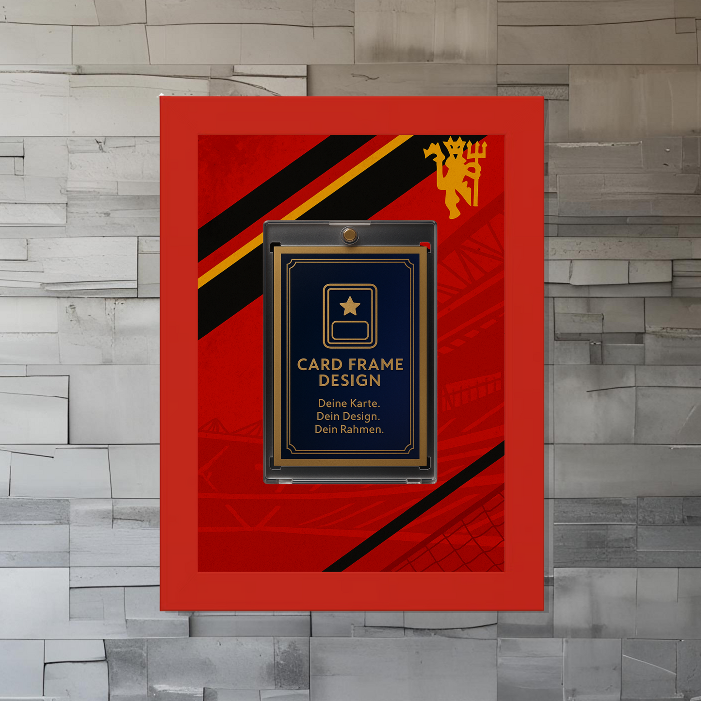 Trading Card Designbilderrahmen - Manchester "Red" - 13x18cm