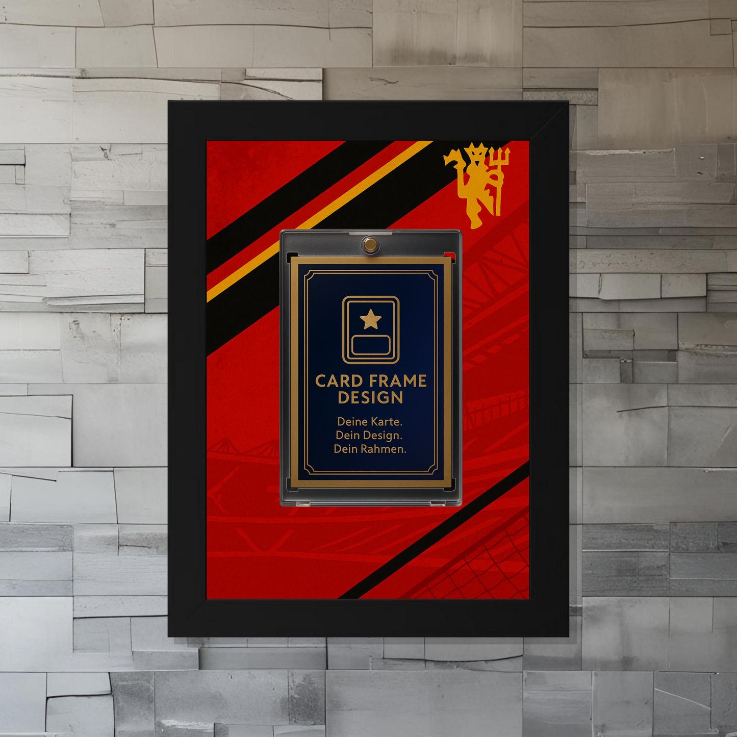 Trading Card Designbilderrahmen - Manchester "Red" - 13x18cm
