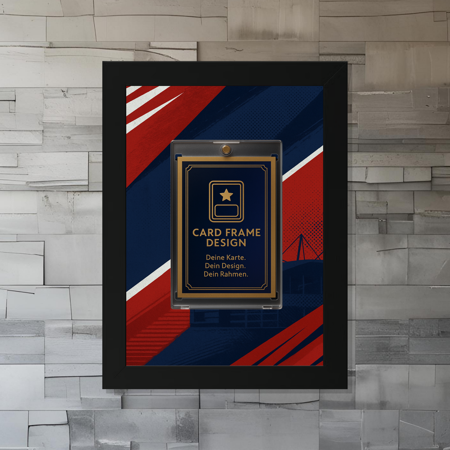 Trading Card Designbilderrahmen - Madrid "Atletico" - 13x18cm