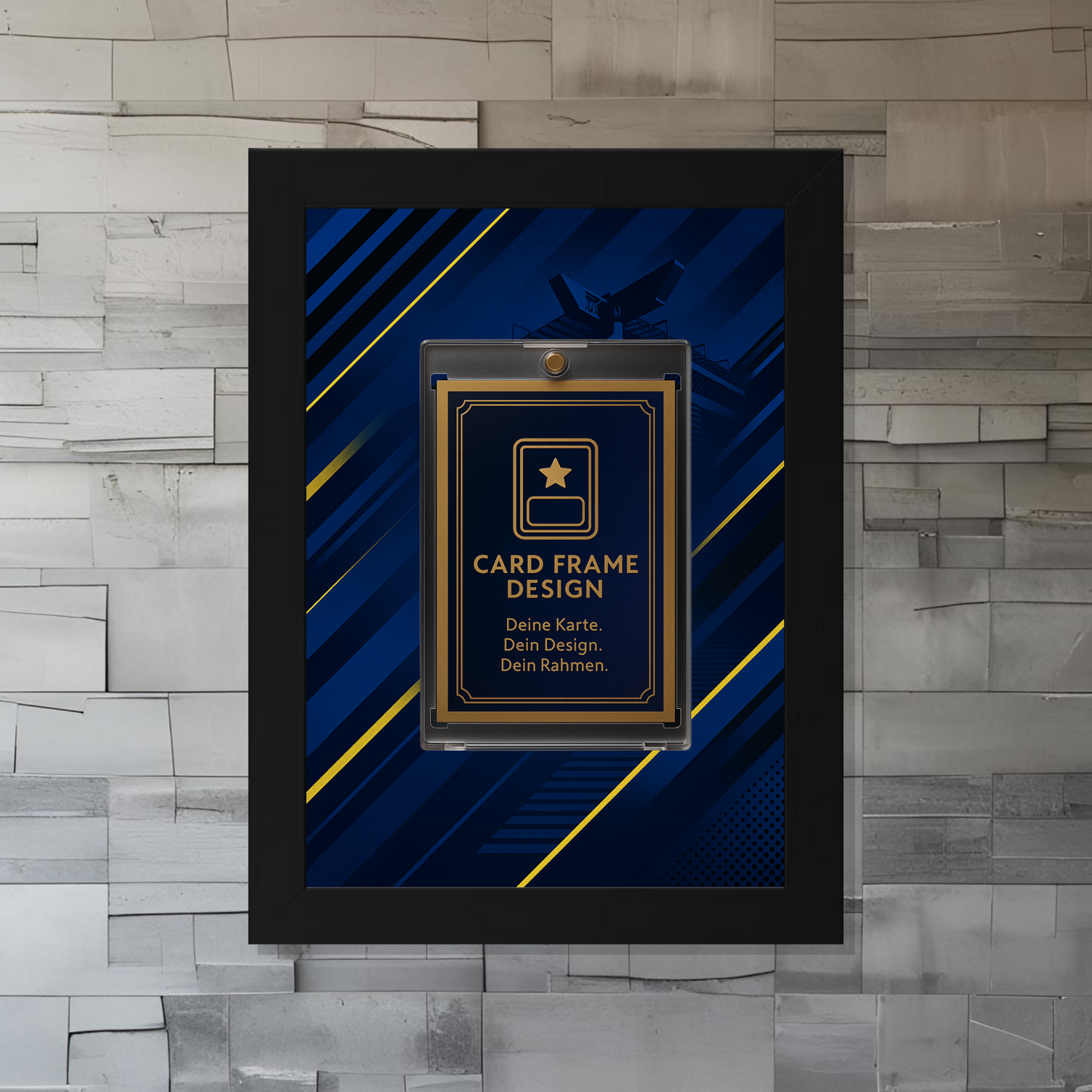 Trading Card Designbilderrahmen - Mailand "Blue" - 13x18cm