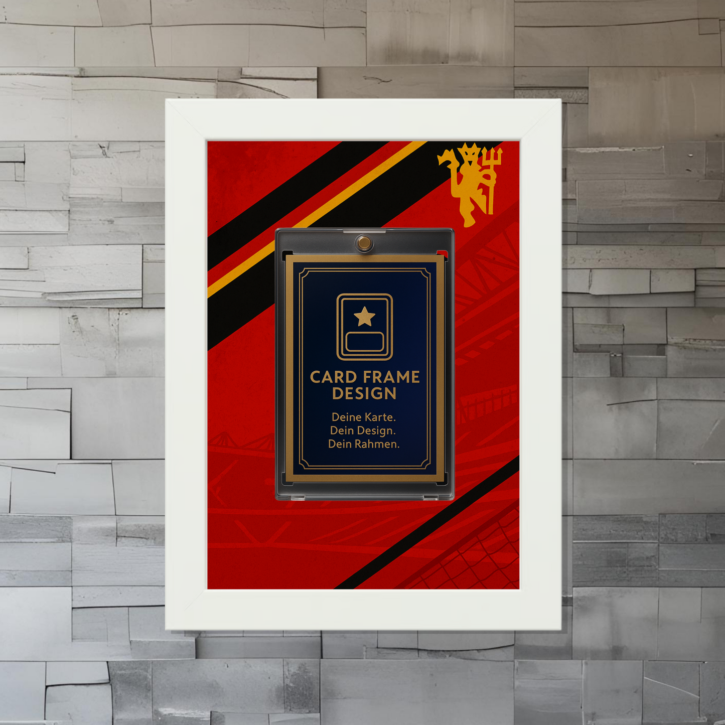 Trading Card Designbilderrahmen - Manchester "Red" - 13x18cm