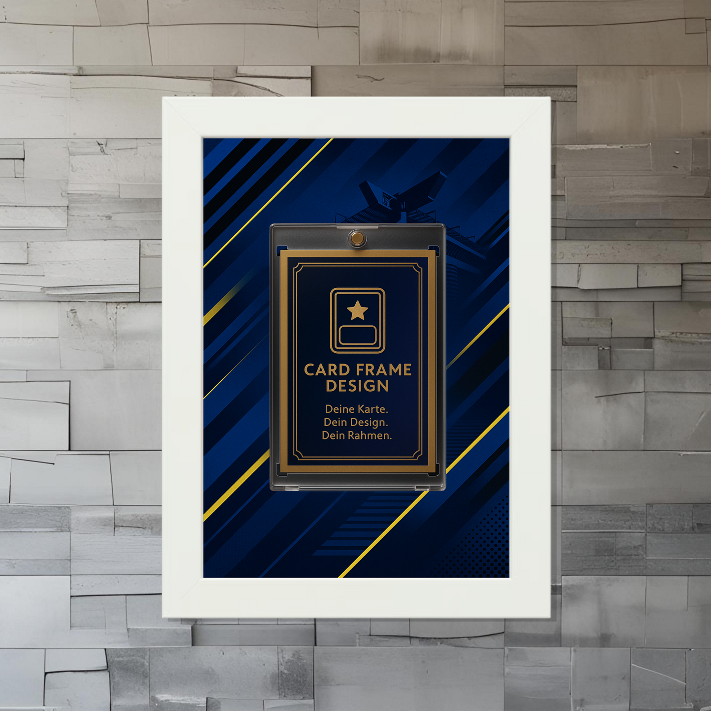 Trading Card Designbilderrahmen - Mailand "Blue" - 13x18cm