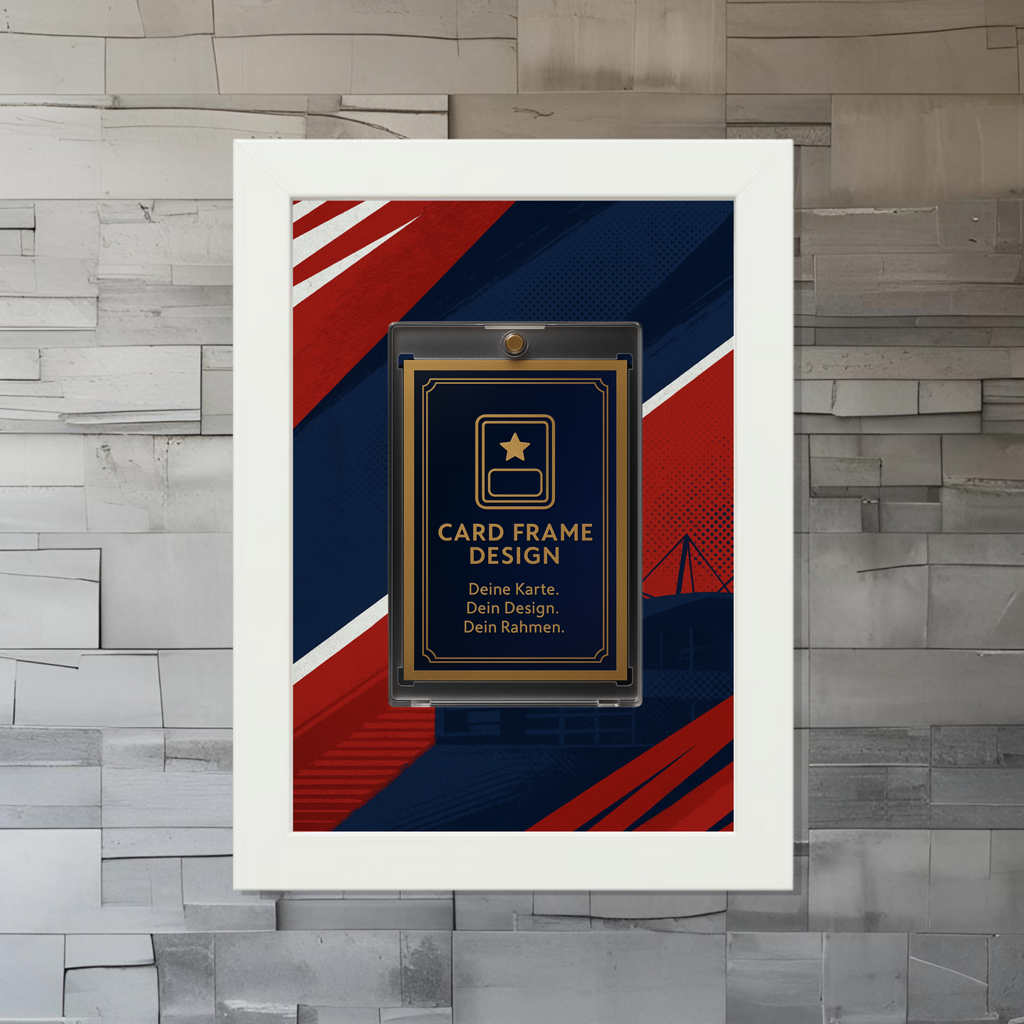 Trading Card Designbilderrahmen - Madrid "Atletico" - 13x18cm