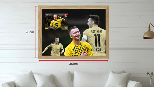 Trading Card Designbilderrahmen - Dortmund Legende #11 - 20x30cm