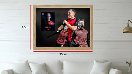 Trading Card Designbilderrahmen - Leverkusen #10 - 20x30cm