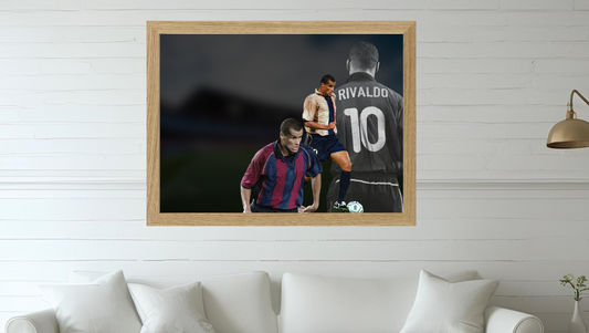 Trading Card Designbilderrahmen - Barcelona Legende #10 - 20x30cm