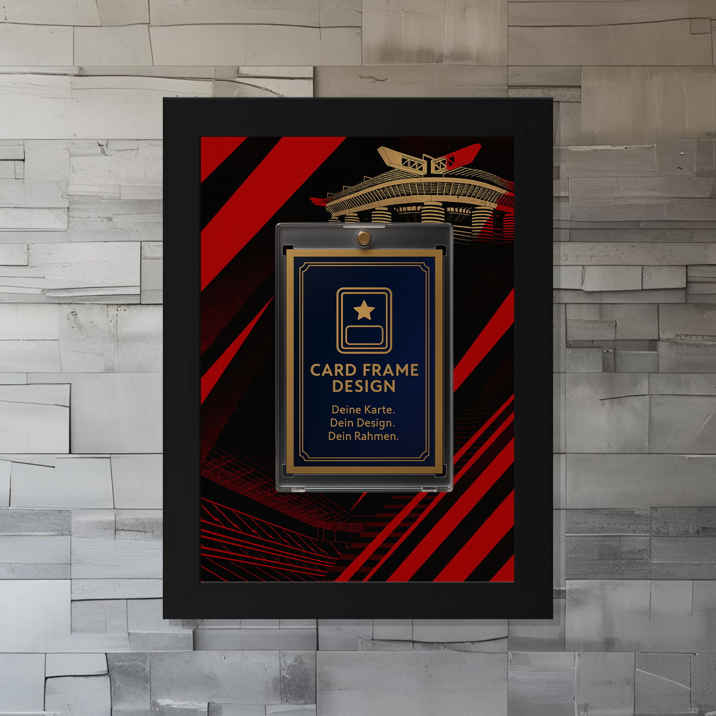 Trading Card Designbilderrahmen - Mailand "Red" - 13x18cm