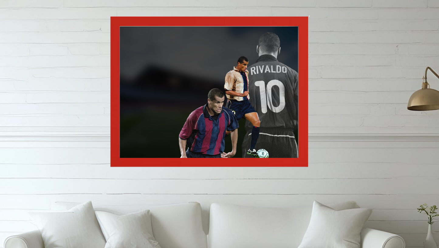 Trading Card Designbilderrahmen - Barcelona Legende #10 - 20x30cm