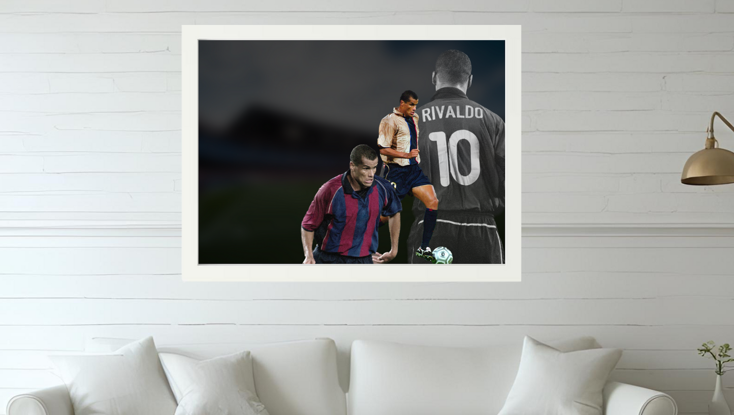 Trading Card Designbilderrahmen - Barcelona Legende #10 - 20x30cm